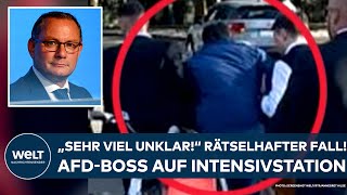 TINO CHRUPALLA quotSehr viel unklarquot AfDBoss auf Intensivstation Rätselhafter Fall in Ingolstadt [upl. by Cece]