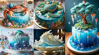 Ocean theme cake ideas  Ocean theme cake designs  Ocean theme cake images  foodfusion [upl. by Cargian143]