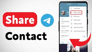 How To Share A contact on Telegram Updated [upl. by Esten410]