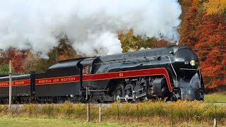 Norfolk amp Western 611 The Shenandoah Steam Spectacle 4K [upl. by Helbonia]