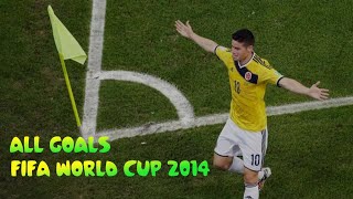 James Rodriguez • All Goals FIFA WORLD CUP 2014 • HD 720P English Commentary [upl. by Reta]