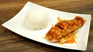 Saumon teriyaki en papillote [upl. by Justis]