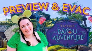 Tianas Bayou Adventure Cast Preview amp Evacuation 🐸🎶💜  Disney World [upl. by Neffirg]