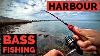 Lure Fishing For BASS In A Harbour South Coast UK [upl. by Koral]