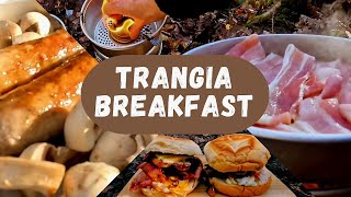 Trangia Breakfast  Big Boy Breakfast Baps  Cooking on a Trangia Stove [upl. by Carthy494]