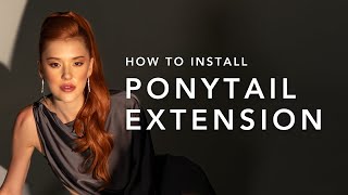 How to Install Ponytail Hair Extension│AquaLyna Hair Extensions [upl. by Ruddy]