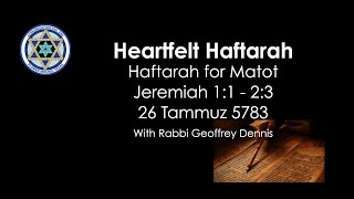 Heartfelt Haftarah  Matot [upl. by Odnanreh872]