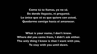 Hasta El Amanecer Nicky Jam Spanish and English Lyrics [upl. by Carhart]