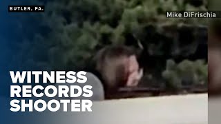 Witness records chilling footage of Thomas Matthew Crooks aiming at Trump during rally INTERVIEW [upl. by Mellisent]