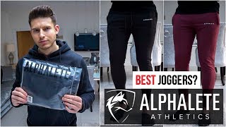 IVE FOUND THE BEST FITTING JOGGERS  Alphalete Athletics Review Vlog [upl. by Rose306]