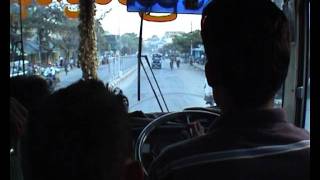 burmese bus travel in Myanmar Burma Birma Birmanie [upl. by Ainocal]