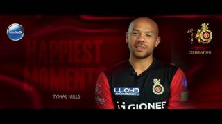 Lloyd presents Tymal Millss Happiest Moments  VIVO IPL 2017 [upl. by Naujik]