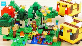 レゴ マインクラフト ハチのコテージ 21241 ／ LEGO Minecraft The Bee Cottage Speed Build amp Review [upl. by Eniamrehc922]