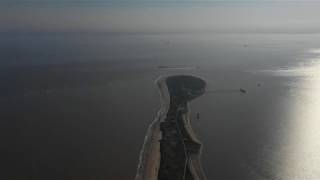 Spurn Point East Yorkshire Aerial Footage 2019 4K [upl. by Ashelman780]