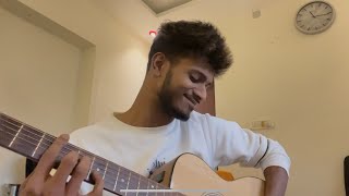 Kannadi Vaathil  Abhinav Santhosh  Acoustic Guitar Cover  Malayalam Song  London Bridge [upl. by Turner]