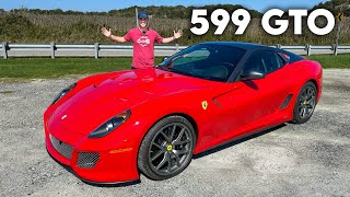 Ferrari 599 GTO Review  Worth Every Penny Of Its 1 Million Price Tag [upl. by Hgielar]