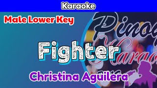 Fighter by Christina Aguilera Karaoke  Male Lower Key [upl. by Dulsea]