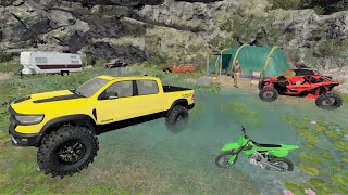 Lost campers find a secret house in the woods  Farming Simulator 22 [upl. by Hochman]