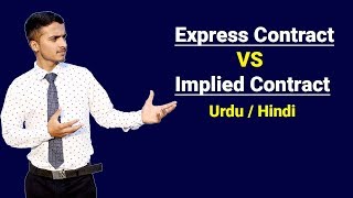 Express Contract amp Implied Contract  Urdu  Hindi [upl. by Buckler458]