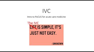 Evaluation of the IVC with POCUS  An InDepth Guide [upl. by Curkell]