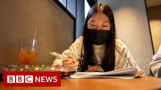 South Korean students prepare for eighthour ‘hardest exam in the world’  BBC News [upl. by Demha]