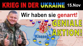 15NOVEMBER VOR ALLER AUGEN  Ukrainische Streitkräfte liefern taktisches Meisterwerk [upl. by Oidgime]