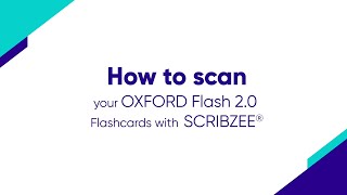 How to scan your OXFORD Flash 20 Flashcards with SCRIBZEE® [upl. by Jennings]