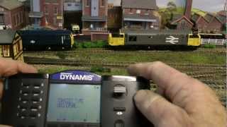 DAVES MODEL RAILWAY HOW TO DOUBLE HEAD CONSIST WITH THE DYNAMIS [upl. by Alidus645]