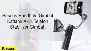 Baseus Katlanabilir Telefon Sabitleyici Gimbal Stabilizer Control Handled Gimbal SUYTD0G [upl. by Filippa]