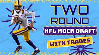 2 ROUND 2024 NFL Mock Draft WITH TRADES  2024 NFL Mock Draft [upl. by Wade]