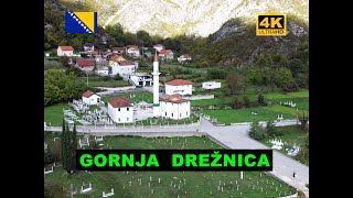 Rijeka Drežanka i selo Drežnica Hercegovački raj 4K dron [upl. by Anasxor369]