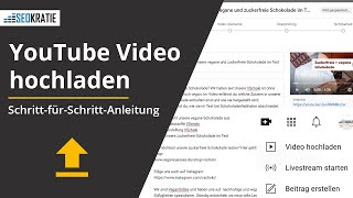 YouTube Video richtig hochladen Alle Upload Einstellungen Schritt für Schritt erklärt [upl. by Aryek]