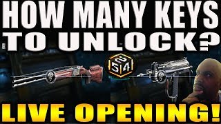 HOW MANY KEYS DOES IT TAKE TO UNLOCK THE NEW MSMC XMC AND OLYMPIA IN BLACK OPS 3 LIVE OPENING [upl. by Amikat]