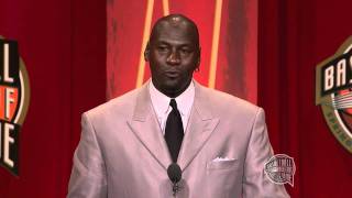 Michael Jordans Basketball Hall of Fame Enshrinement Speech [upl. by Ahsina454]