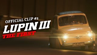 Lupin III The First Official Car Chase Clip GKIDS [upl. by Eidnam]