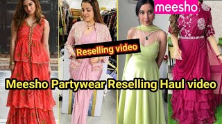 Meesho Haul  Meesho Designer SareeLehenga Hall  Meesho Partywear Kurta SetsDressGown  Meesho [upl. by Nertie]