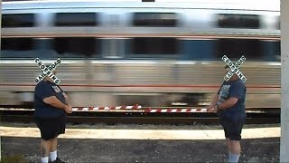 Amtrak Budget Cuts Hires Human Crossing Signals [upl. by Kirsti]