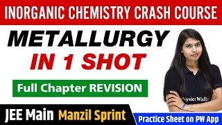 METALLURGY in One Shot  Full Chapter Revision  Class 12  JEE Main [upl. by Oelak820]