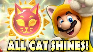 ALL 100 Cat Shines amp Where To Find Them In Bowsers Fury Super Mario 3D World [upl. by Pitt526]