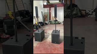 CS64ampCS18 6X4 Inch Active Pa Column Array Speaker System Feedback In Italy [upl. by Wilde]