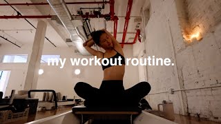 ALONE IN NEW YORK 🖇️ my workout routine [upl. by Euqinad]