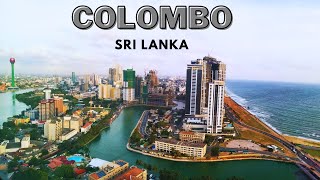 Aerial Drone view of Colombo Sri Lanka [upl. by Dickinson]