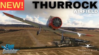 Burning Blue Design EGMT Thurrock Airfield Review Flight  Winjeel Microsoft Flight Simulator [upl. by Shaia169]