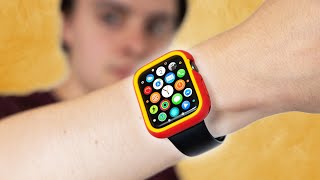 RhinoShield CrashGuard NX for Apple Watch Review Slim and Customisable [upl. by Bloem]