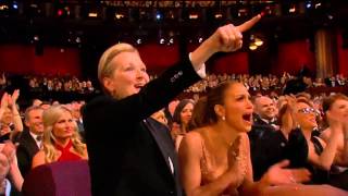 Meryl Streep loves Patricia Arquettes OSCAR Speech 2015 [upl. by Nellac751]