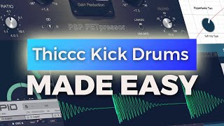 Making Thiccc Kick Drums 🍑  A Sound Design Tutorial feat denise Sub Generator [upl. by Valerlan]