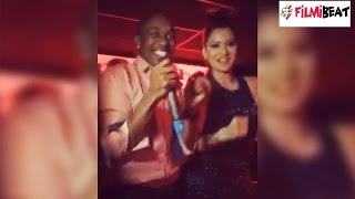 Dwayne Bravo dancing in night club with Bollywood actress video goes viral [upl. by Yelehsa570]