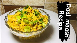 Daal Maash Recipe  Dhaaba Style Daal Maash Recipe  Kaifeen’s Kitchen [upl. by Ynaffat]