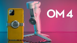 DJI OM 4 Smartphone Gimbal Review  It Stabilizes It Folds It Snaps [upl. by Airamzul779]