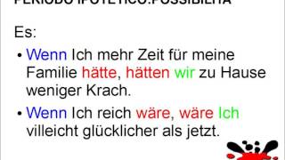 Lezioni di tedesco 53 periodo ipotetico possibilità [upl. by Nilyaj]